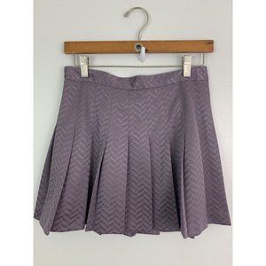 Vintage Natty Women's 10 Tennis Skirt Pleated Purple Chevron
